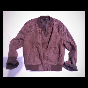 Peyton Jensen Bomber Jacket Cranberry